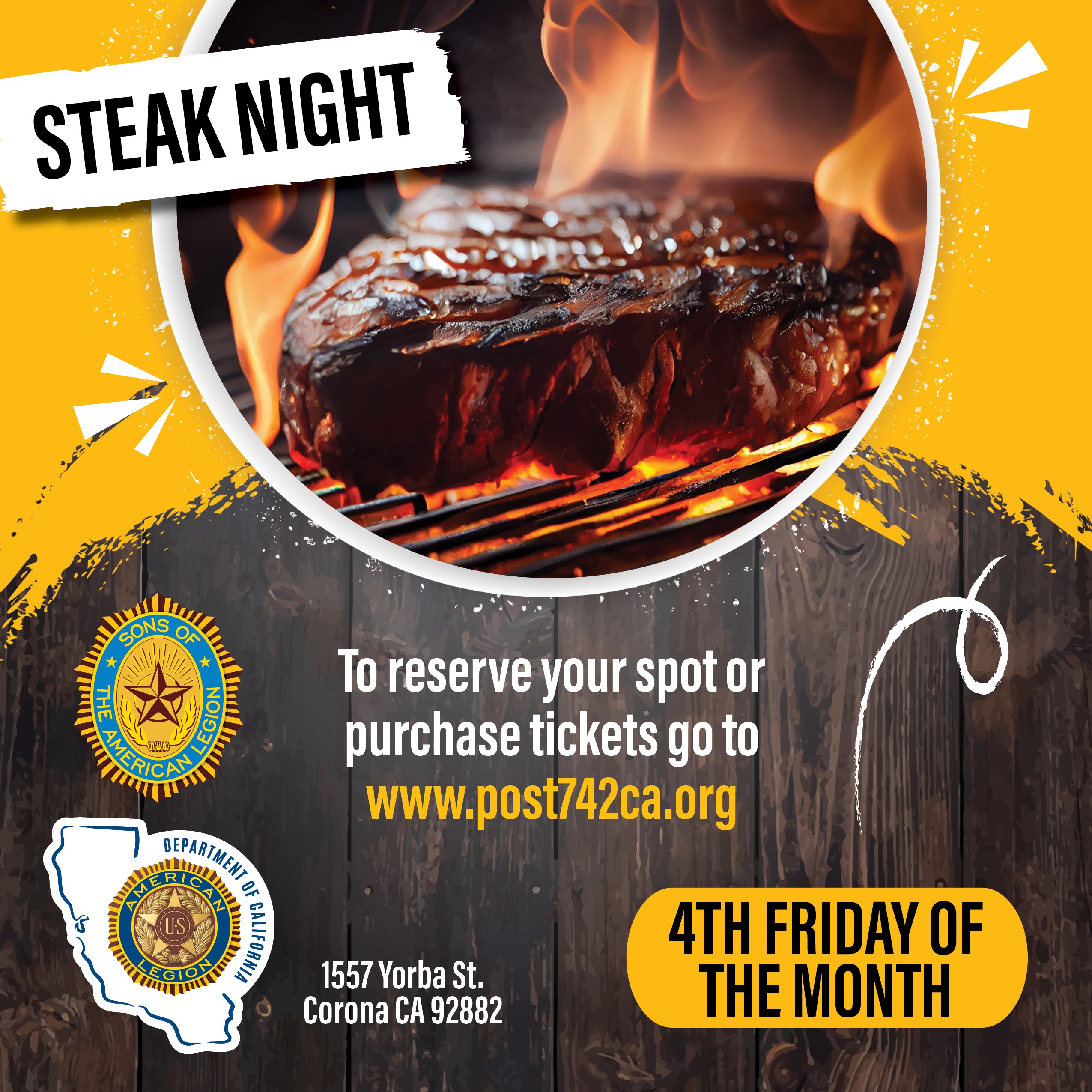 Steak night Flyer